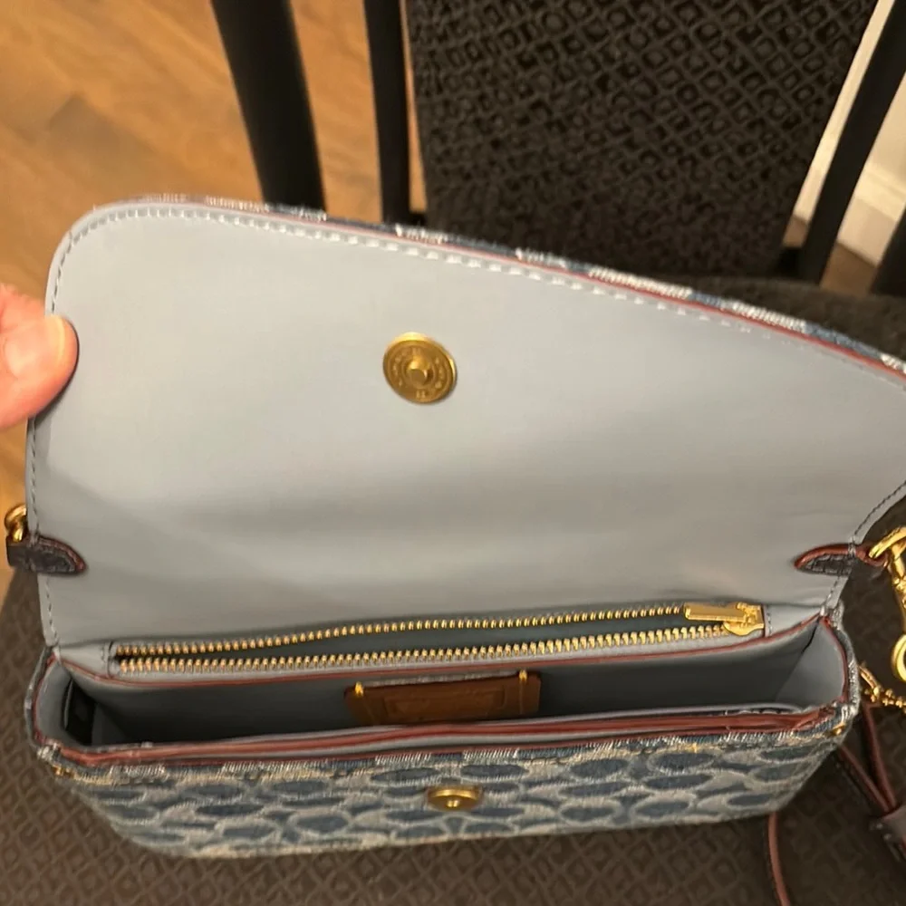 Coach Blue Signature Crossbody Bag - Picture 9 of 9